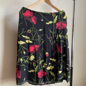 Jason Wu Grey floral midi skirt